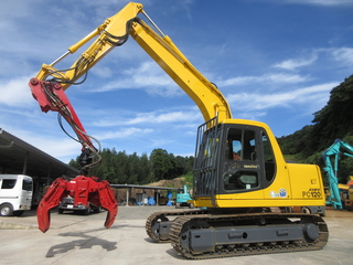中古建設機械 中古 林業機械 コマツ PC120-6E0 写真