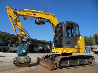 中古建設機械 中古 油圧ショベル 住友建機 SH75X-3B 写真