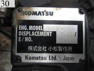 Used Construction Machine Used KOMATSU KOMATSU Excavator ~0.1m3 PC30MR-2