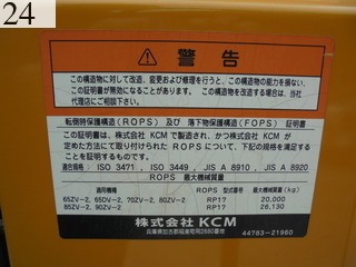 中古建設機械 中古 川崎重工業 KAWASAKI ホイール・ローダ １．０立米以上 70ZV-2