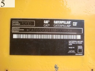 Used Construction Machine Used CAT CAT Excavator 0.7-0.9m3 320DRR