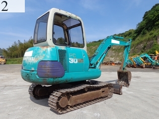 中古建設機械 中古 コマツ KOMATSU 油圧ショベル・バックホー ０．１立米以下 PC30-7