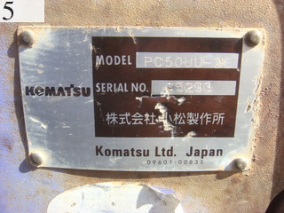 Used Construction Machine Used KOMATSU KOMATSU Excavator 0.2-0.3m3 PC50UU-2E
