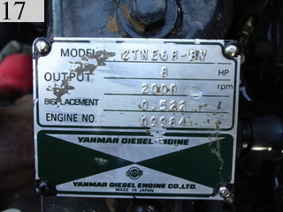 中古建設機械 中古 ヤンマーディーゼル YANMAR 油圧ショベル・バックホー ０．１立米以下 ViO10