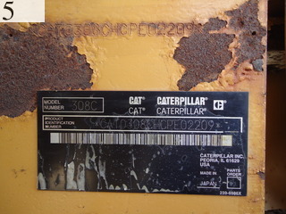 中古建設機械 中古 キャタピラー CAT 油圧ショベル・バックホー ０．２－０．３立米 308CCR