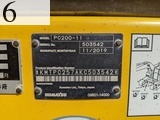 中古建設機械 中古 コマツ KOMATSU 油圧ショベル・バックホー ０．７－０．９立米 PC200-11