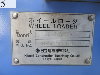 中古建設機械 中古 日立建機 HITACHI ホイール・ローダ １．０立米以下 LX30-7