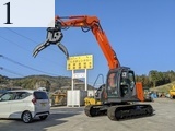 中古建設機械 中古 日立建機 HITACHI 解体機 ロングフロント・ハイリフト ZX135USK-5B