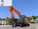 中古建設機械 中古 日立建機 HITACHI 解体機 ロングフロント・ハイリフト ZX135USK-5B