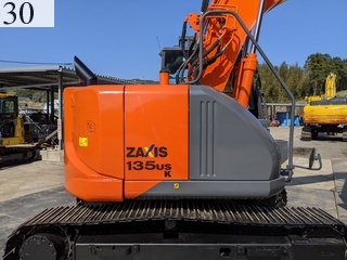 中古建設機械 中古 日立建機 HITACHI 解体機 ロングフロント・ハイリフト ZX135USK-5B