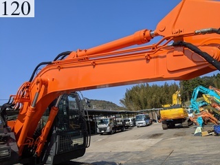 中古建設機械 中古 日立建機 HITACHI 解体機 ロングフロント・ハイリフト ZX135USK-5B