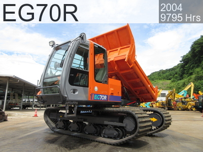 Used Construction Machine used  Crawler carrier Crawler Dump Rotating EG70R #10209, 2004Year 9795Hours