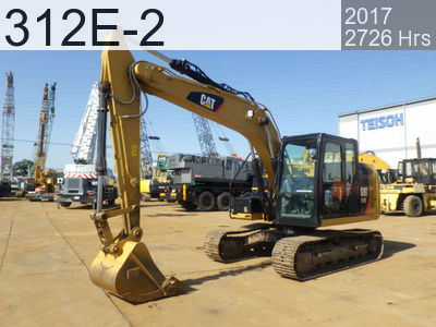 Used Construction Machine used  Excavator 0.4-0.5m3 312E-2 #GAC02717, 2017Year 2726Hours