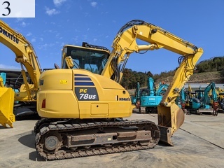 中古建設機械 中古 コマツ KOMATSU 解体機 ロングフロント・ハイリフト PC78US-10