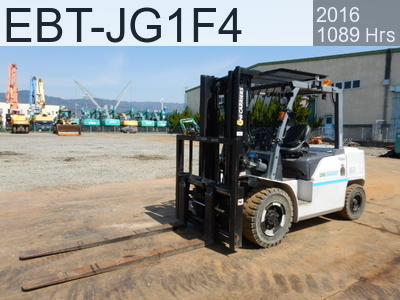 Used Construction Machine used  Forklift Gasoline engine EBT-JG1F4 #10128, 2016Year 1089Hours