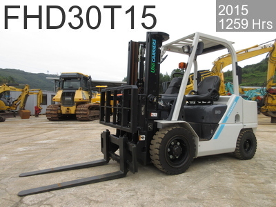 Used Construction Machine used  Forklift Diesel engine FHD30T15 #2XC-00116, 2015Year 1259Hours