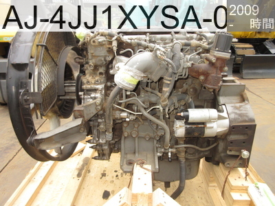 中古建設機械 中古  エンジン ディーゼルエンジン AJ-4JJ1XYSA-03 #4JJ1-114622, 2009年式 -時間