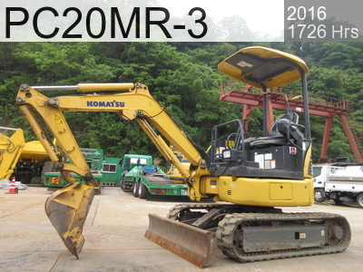 Used Construction Machine used  Excavator ~0.1m3 PC20MR-3 #23915, 2016Year 1726Hours