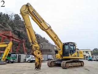 中古建設機械 中古 コマツ KOMATSU 解体機 ロングフロント・ハイリフト PC210LC-10