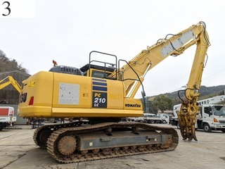 中古建設機械 中古 コマツ KOMATSU 解体機 ロングフロント・ハイリフト PC210LC-10