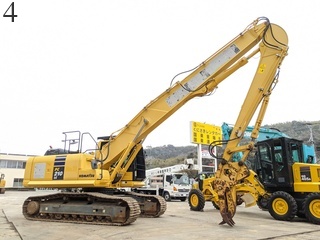 中古建設機械 中古 コマツ KOMATSU 解体機 ロングフロント・ハイリフト PC210LC-10