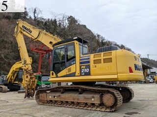 中古建設機械 中古 コマツ KOMATSU 解体機 ロングフロント・ハイリフト PC210LC-10
