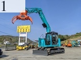 中古建設機械 中古 コベルコ建機 KOBELCO 林業機械 グラップル・ウインチ・排土板 SK135SR-3F