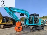 中古建設機械 中古 コベルコ建機 KOBELCO 林業機械 グラップル・ウインチ・排土板 SK135SR-3F