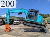 中古建設機械 中古 コベルコ建機 KOBELCO 林業機械 グラップル・ウインチ・排土板 SK135SR-3F