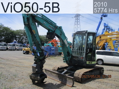 Used Construction Machine used  Forestry excavators Grapple / Winch / Blade ViO50-5B #53334B, 2010Year 5774Hours