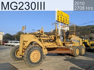 Used Construction Machine Used MITSUBISHI Grader Articulated frame MG230III #2GC00034, 2010Year 2707Hours