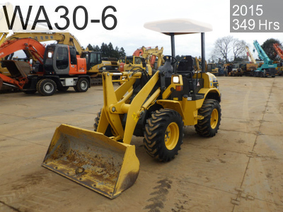 Used Construction Machine used  Wheel Loader smaller than 1.0m3 WA30-6 #95626, 2015Year 349Hours