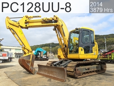 Used Construction Machine Used KOMATSU Excavator 0.4-0.5m3 PC128UU-8 #32686, 2014Year 3879Hours