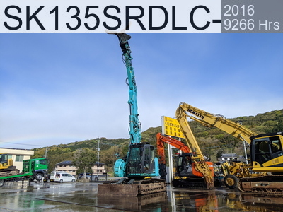 Used Construction Machine Used KOBELCO Demolition excavators Long front SK135SRDLC-3 #YH07-10562, 2016Year 9226Hours