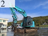 中古建設機械 中古 コベルコ建機 KOBELCO 解体機 ロングフロント・ハイリフト SK135SRDLC-3