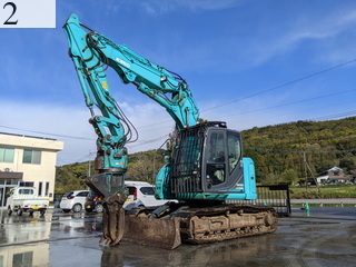 中古建設機械 中古 コベルコ建機 KOBELCO 解体機 ロングフロント・ハイリフト SK135SRDLC-3
