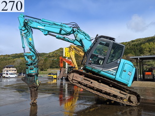 中古建設機械 中古 コベルコ建機 KOBELCO 解体機 ロングフロント・ハイリフト SK135SRDLC-3