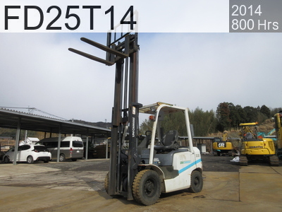 Used Construction Machine Used UNICARRIERS Forklift Diesel engine FD25T14 #3A530367, 2014Year 800Hours