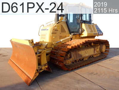 Used Construction Machine Used KOMATSU Bulldozer  D61PX-24 #41123, 2019Year 2115Hours