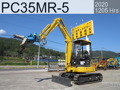Used Construction Machine Used KOMATSU Excavator ~0.1m3 PC35MR-5 #32082, 2020Year 1205Hours