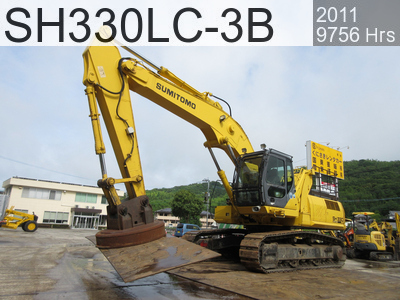 Used Construction Machine Used SUMITOMO Material Handling / Recycling excavators Magnet SH330LC-3B #LM6262, 2011Year 9756Hours