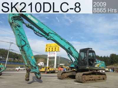 Used Construction Machine Used KOBELCO Demolition excavators Long front SK210DLC-8 #YQ11-07206, 2009Year 8865Hours