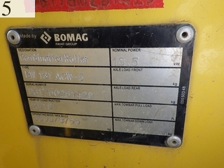 Used Construction Machine Used BOMAG BOMAG Roller Vibration rollers for paving BW131ACW-5