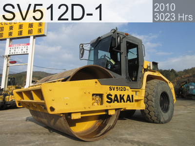 Used Construction Machine Used SAKAI Roller Vibration rollers for earthwork SV512D-1 #SV22-40176, 2010Year 3023Hours