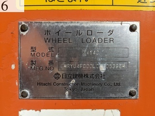Used Construction Machine Used HITACHI HITACHI Wheel Loader bigger than 1.0m3 ZW140