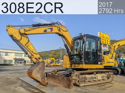 Used Construction Machine Used CATERPILLAR Excavator 0.2-0.3m3 308E2CR #JPC800363, 2017Year 2792Hours
