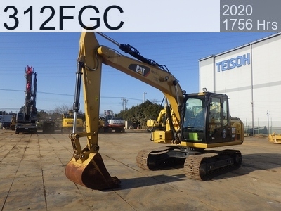 Used Construction Machine Used CAT Excavator 0.4-0.5m3 312FGC #FKE10697, 2020Year 1756Hours