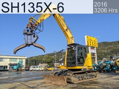 Used Construction Machine Used SUMITOMO Demolition excavators Demolition backhoe SH135X-6 #SD5342, 2016Year 3206Hours
