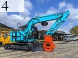 中古建設機械 中古 コベルコ建機 KOBELCO 林業機械 グラップル・ウインチ・排土板 SK135SR-3F