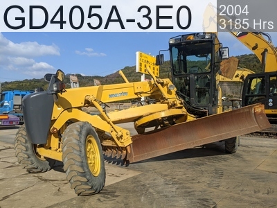 Used Construction Machine Used KOMATSU Grader Articulated frame GD405A-3E0 #6031, 2004Year 3185Hours
